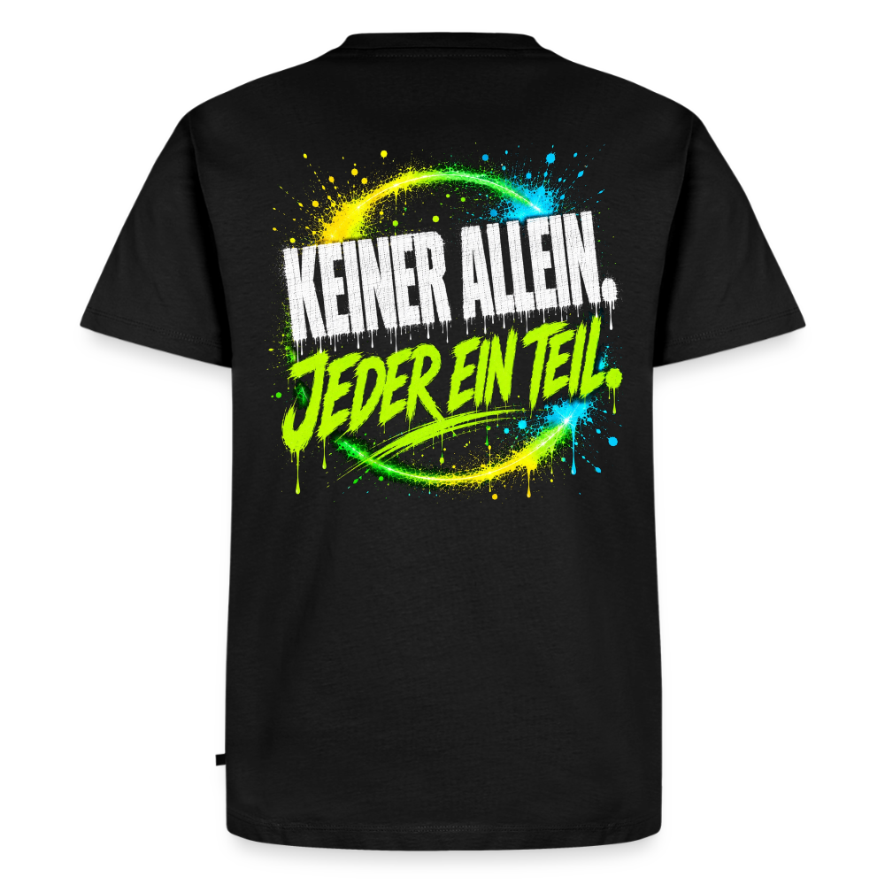 MONSHAKKA "Keiner Allein" Heavy Oversized Tee⁠   SKU / Artikelnummer: ⁠01-D⁠ - black