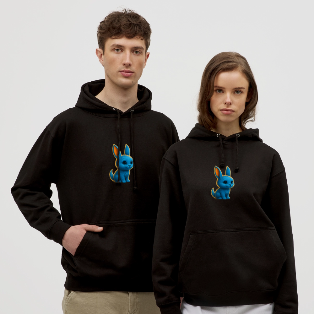 Monshakka Hoodie – Mojo, der Hase der stillen Stärke - black