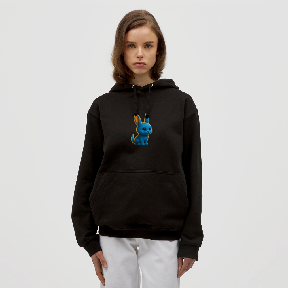 Monshakka Hoodie – Mojo, der Hase der stillen Stärke - black
