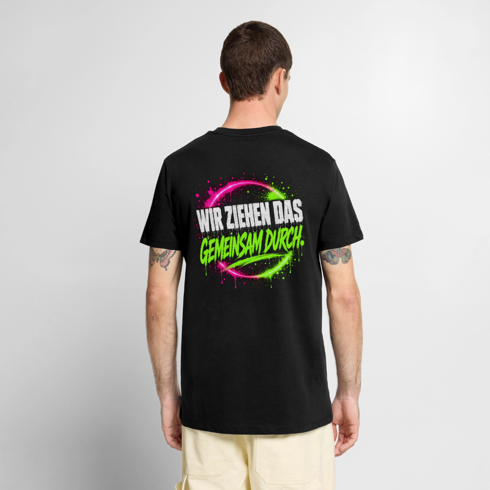 MONSHAKKA "Gemeinsam Durchziehen" Heavy Oversized Tee⁠   SKU / Artikelnummer: ⁠01-G⁠ - black